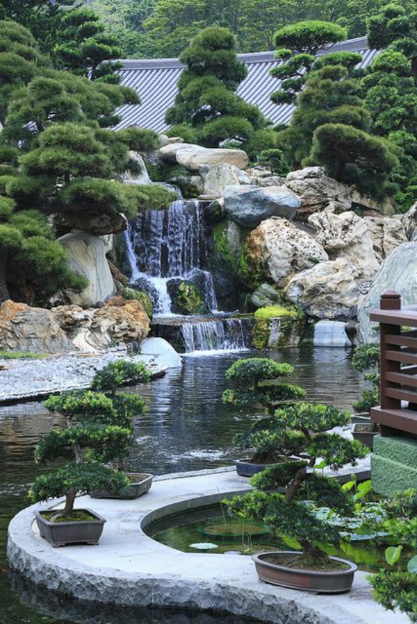 حديقة خطة الحديقة الحرة مصمم على الطريقة اليابانية