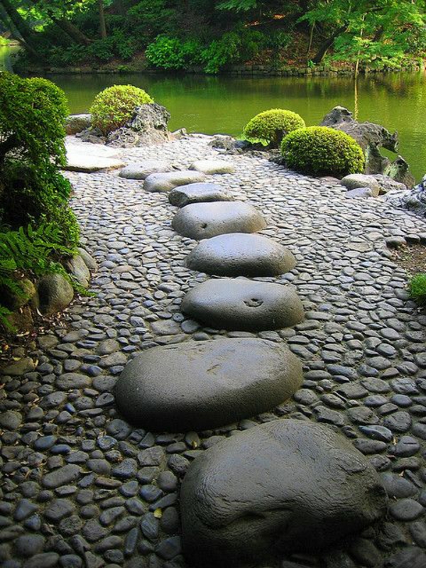tuinplan voor gratis tuinontwerper stenen rivierkiezelstenen