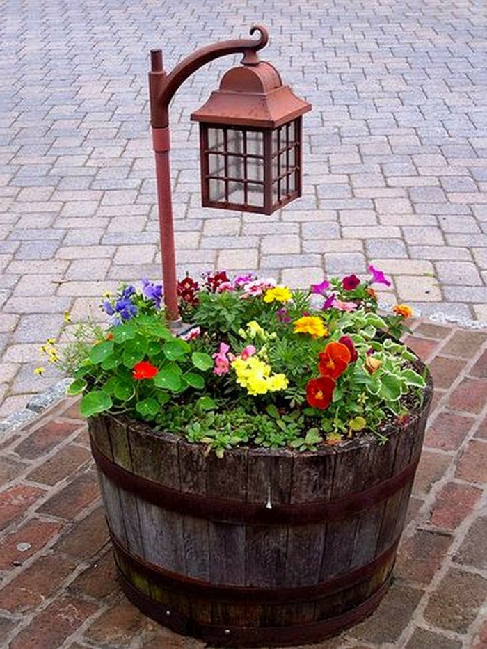 idées de décoration de jardin créatif jardinage fleurs jardin lumière