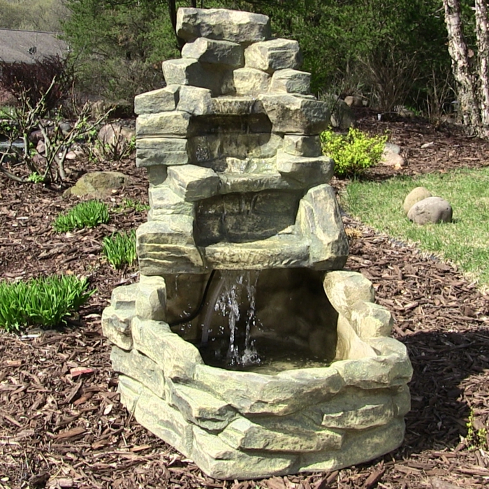ιδέες διακόσμησης κήπων πέτρες ιδέες κηπουρικής νερού