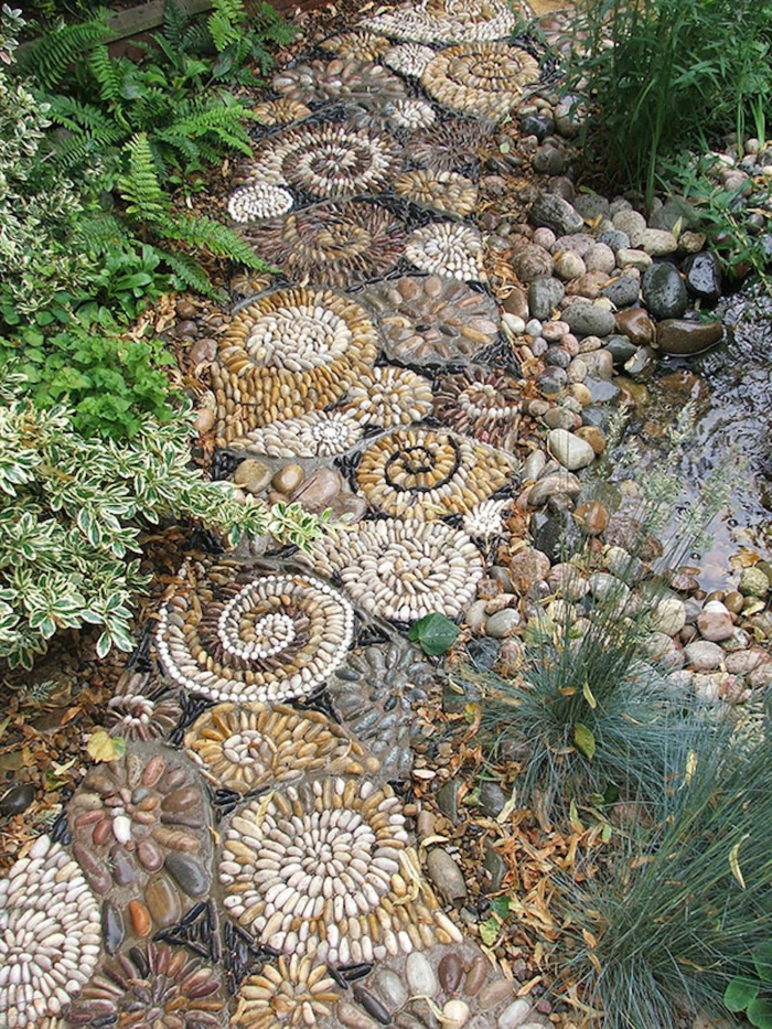 园艺的想法花园路径石头不寻常的植物外观