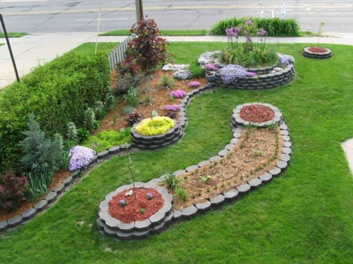 zahradnické nápady tvaru chodníku