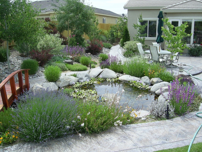 Zahradnické příklady zahradnické nápady walkway rybník