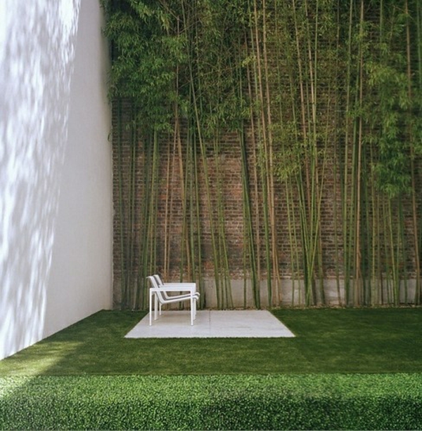 puutarhanhoito esimerkkejä puutarhan ideoita kivillä bambusta