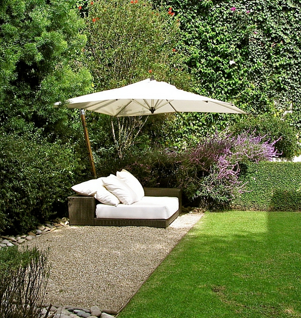 jardin design exclusif mobilier d'extérieur lit d'extérieur