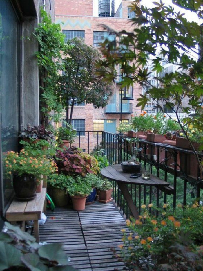 idées de jardinage balcon fonctionnel
