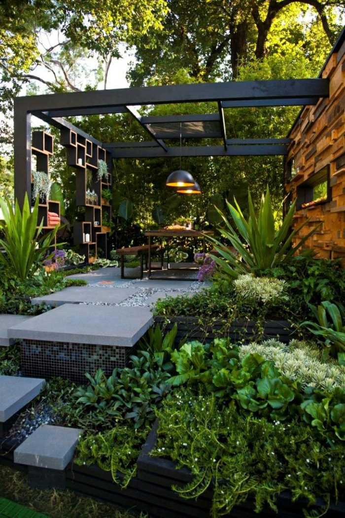 ιδέες κήπου σύγχρονες εγκαταστάσεις κήπου αναψυχής
