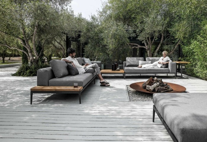 idées de jardinage meubles de jardin à la mode pour se détendre dans le jardin