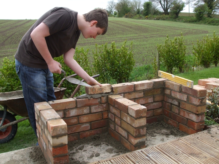 brick barbecue garden grill build yourself diy