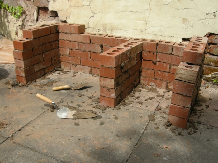 brick grill barbecue yourself build brick mortar diy ideas