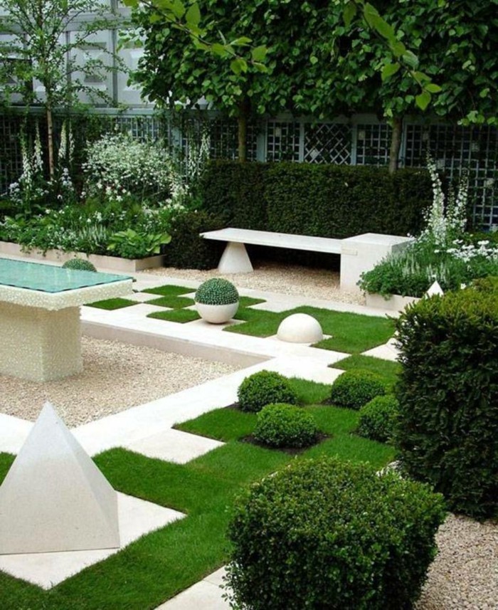 ιδέες κήπου deco κηπουρική πράσινο γκαζόν