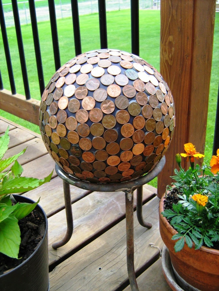 Κήπος Ιδέες Κήπος Διακόσμηση Κέρματα Κηπουρική μπάλα