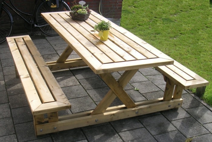 ideas para el jardín muebles de madera construcción ideas para el diseño del jardín diy