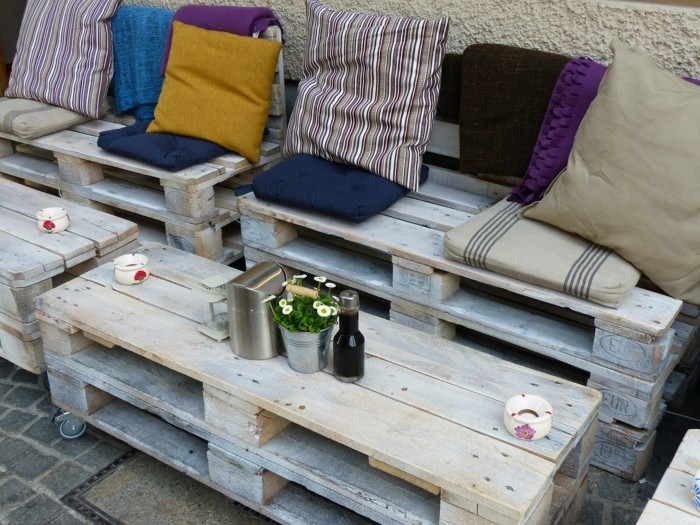 garden ideas pallet table bench build yourself