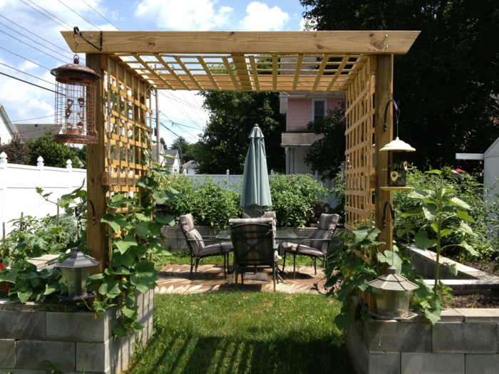 Idées de jardin pergola jardin mobilier de jardin jardinage bandes jardin décor
