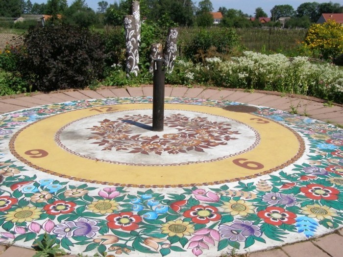 ιδέες κήπων διακόσμηση δαπέδων δάπεδα floral μοτίβο