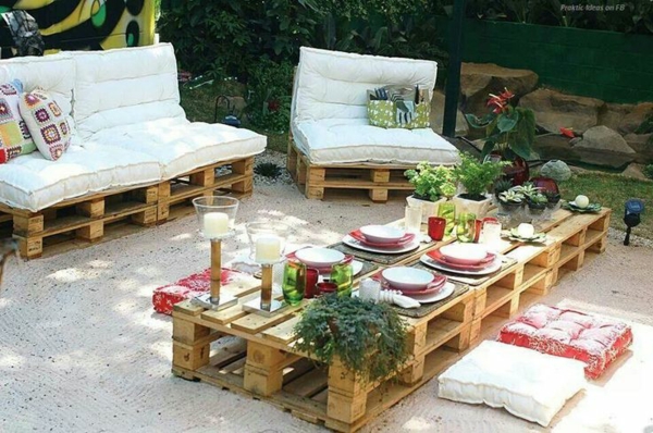 meubles de jardin de palettes diy meubles meubles de jardin set europaletten