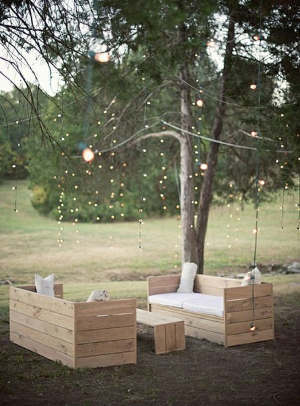 градинска мебел от палети романтичен ъгъл за отдих