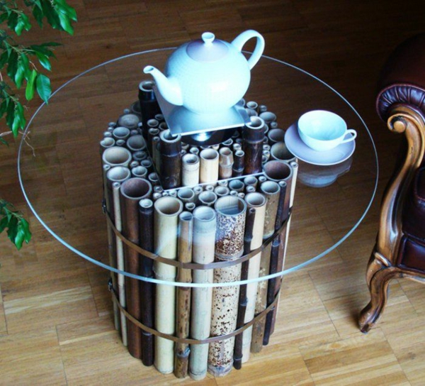 mobilier de gradina de lux de bambus mese de masă sufragerii