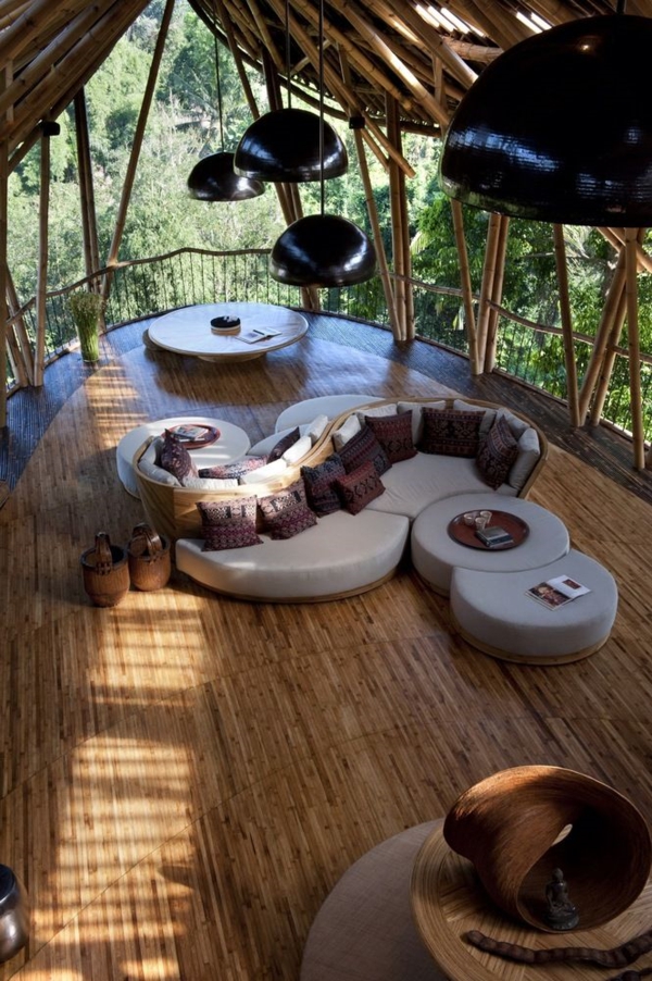 mobilier de grădină mobilier de grădină de lux bambus set de bambus