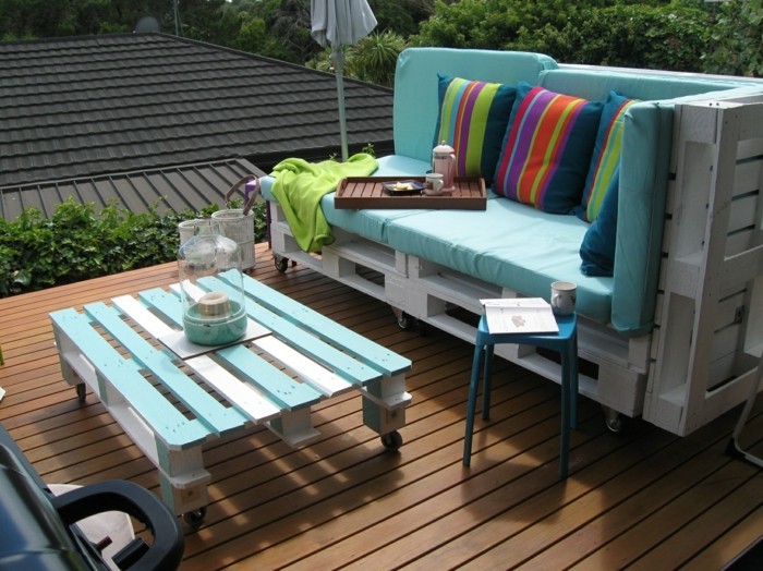 garden furniture itself build palettes colored throw pillow