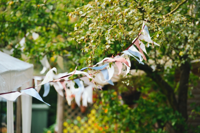 décor de fête de jardin déco idées de jardin de papier garland