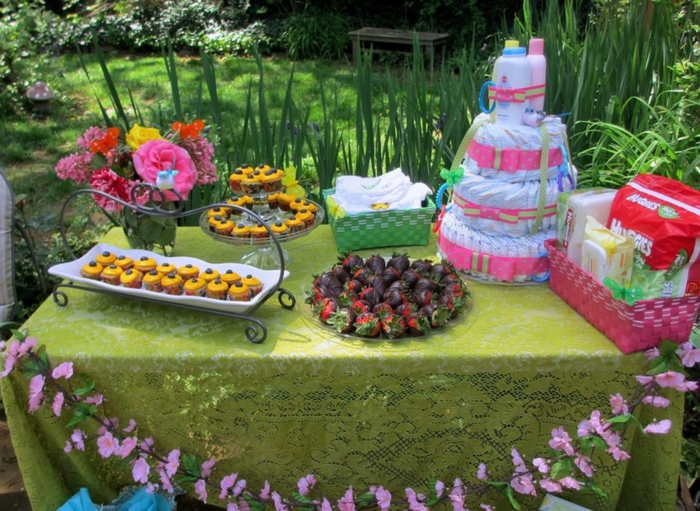 花园派对装饰桌装饰创意生日新鲜有趣