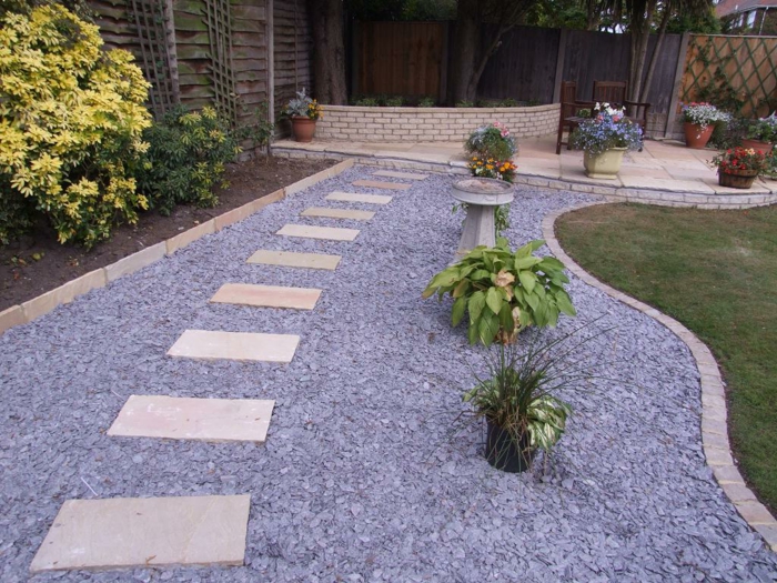 градински камъни градински път камъчета градина растителна дизайн