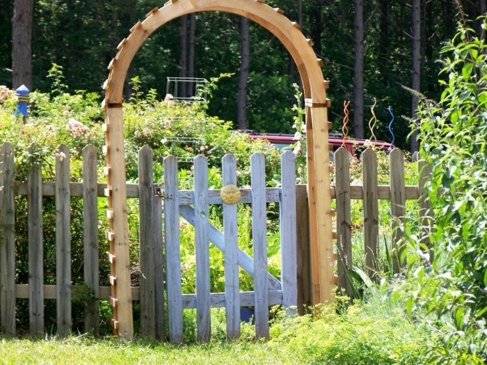 portes de jardin design conception de jardin en bois
