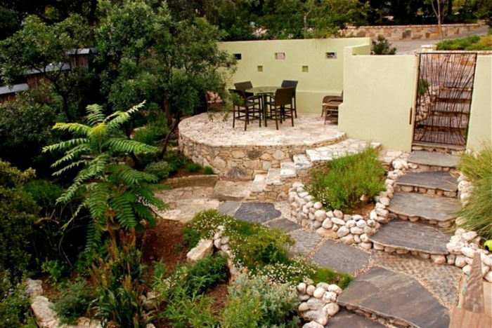 moderne have design garden trapper udendørs trapper natursten