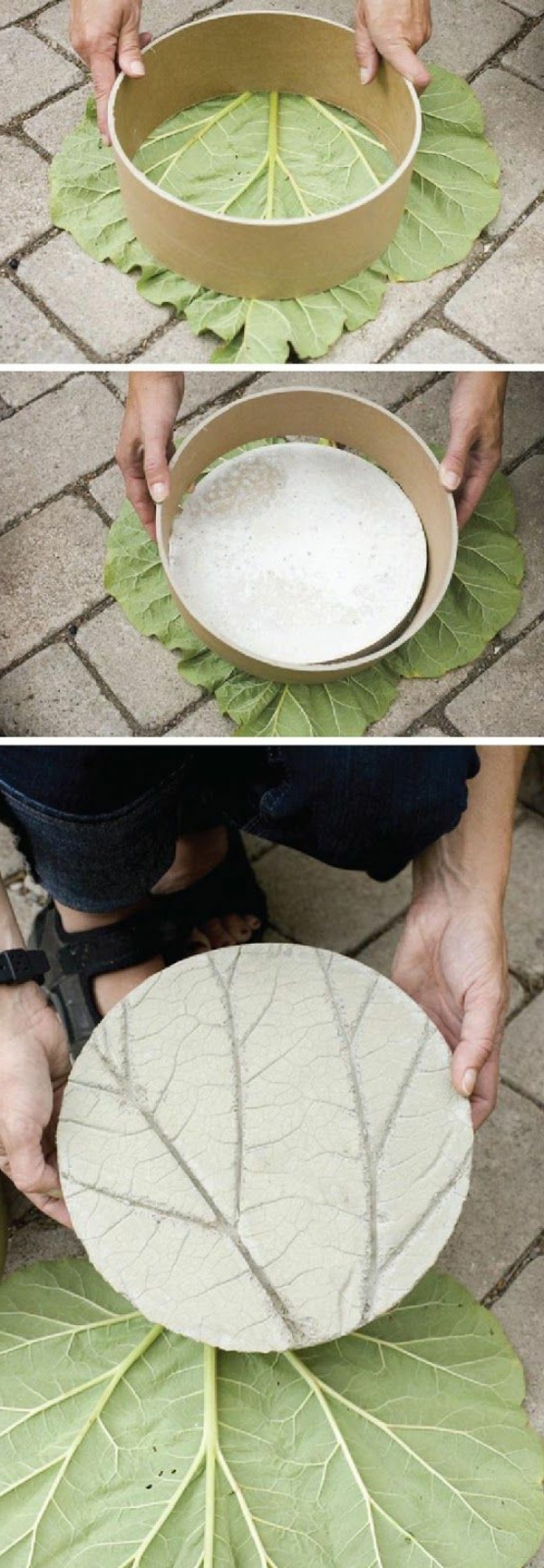 tuinpad vorm cement tuin ideeën verbeelding