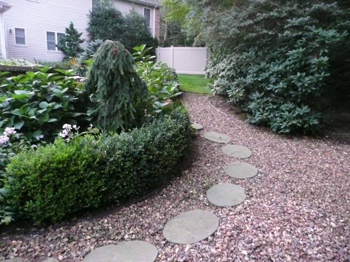 花园小径创造碎石植物庭院想法地板