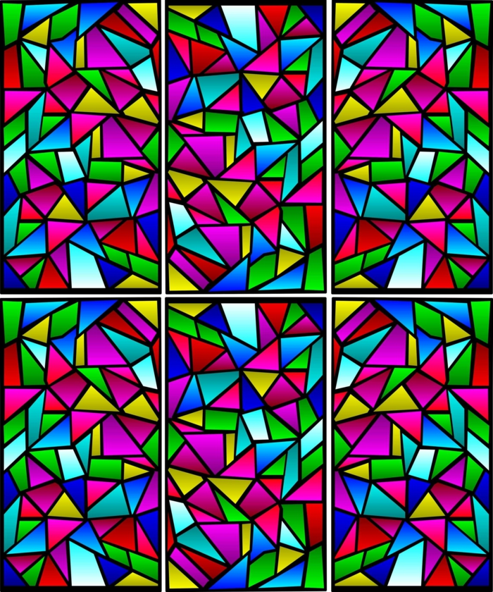 elemento de ventana de iglesia pintada de vidrio