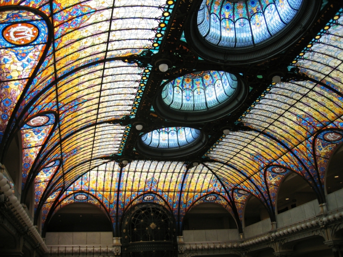 glassmalet vitragen vindu moderne design spansk kupel3