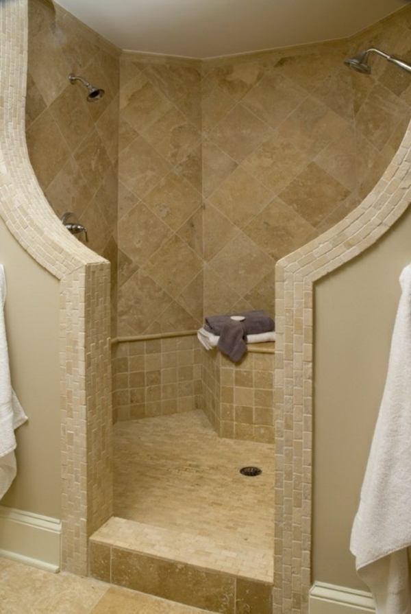 design d'intérieur de salle de bain sans verre