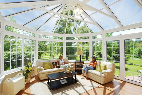 glass veranda conservatory furnishing ideas living room furniture