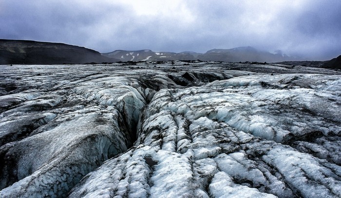 paisaje de glaciar islandia