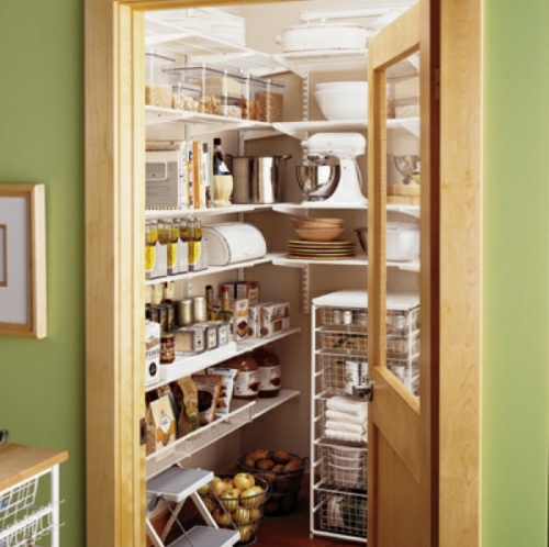 grønne vægge ide pantry køkken design