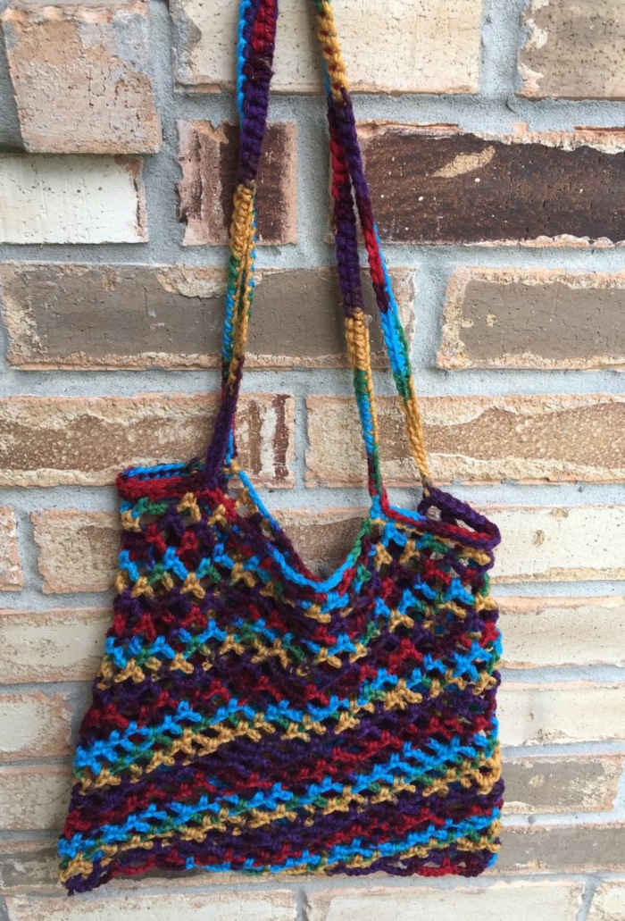 βελονάκι για ψώνια crochet χρωματιστές δημιουργικές ιδέες