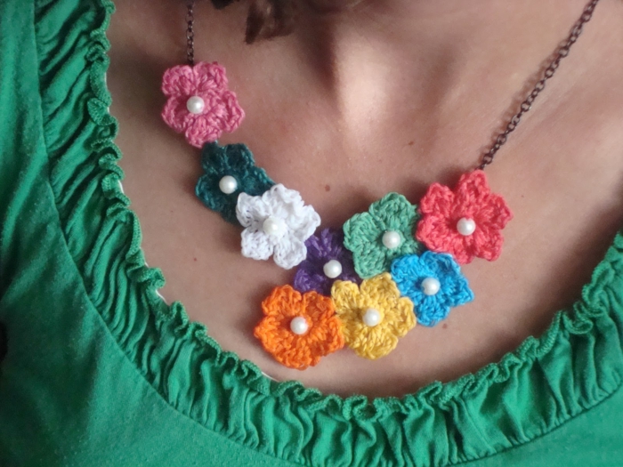 идеи за плетене на цветя цветни огърлици цветя DIY аксесоари