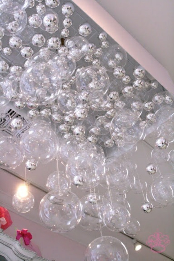 pakabinti lempos rutuliniai stikliniai kamuoliukai lubų lempos efektas