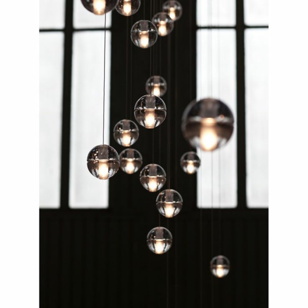 visící lampa koule skleněná koule stropní lampy moderní