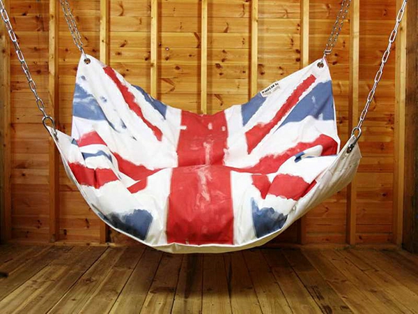 hanging chair hanging seat beanbag union jack