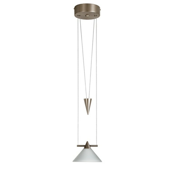 height-adjustable pendant light with mechanism