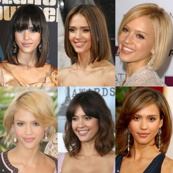peinados de tendencia de peinado para celebridades de pelo hasta los hombros