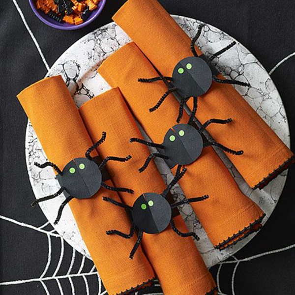 Halloween deco pati sukrauti įdomus servetėlės