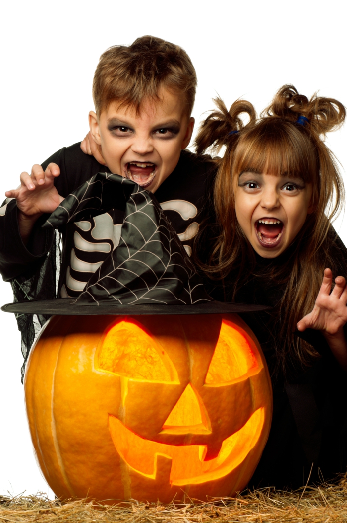 Ideas de la fiesta de Halloween decoración de calabaza de los niños