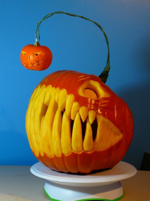 Хелоуин тиква извая шаблони Хелоуин тиква лице със зъби
