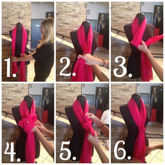šátek z hedvábné pružiny 50s 6 kroků