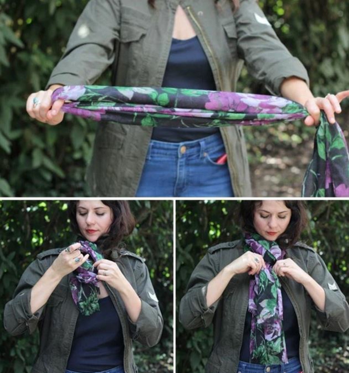 scarf tying silk spring variations classic full instructions